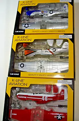 NEW 3 K-line Aviation K-40369-39005/6/8 Fighter Plane Model 1:48 Scale Kits • $55