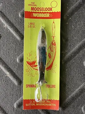 Mooselook Wobbler Spoon Large 3/8oz Shiny Fishing Lure Lot Of 9 • $50