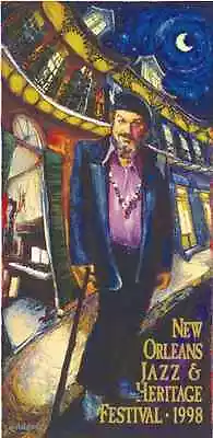 1998 New Orleans Numbered/Signed Jazz Fest Dr. John By James Michalopoulos • $999.99