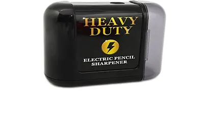 Electric Pencil Sharpener Heavy-Duty Helical Blade; Battery Operated (Black) • $11.97