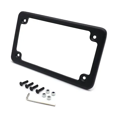 Black Motorcycle License Plate Frame For 7  X 4  Motorcycle Plates Black Frame • $15