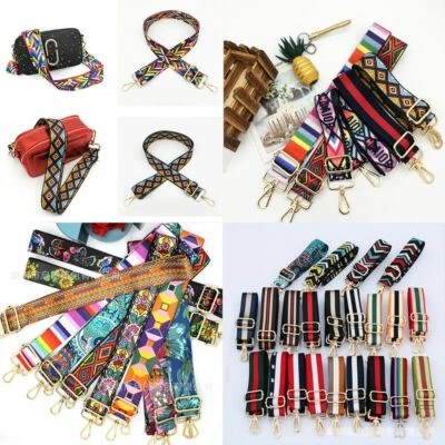 $10.99 • Buy Women DIY Adjustable Bag Shoulder Strap CrossBody Canvas Replacement For Handbag
