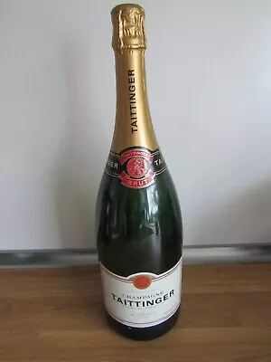 Taittinger Champagne 1.5L Magnum Dummy Display Empty  Bottle Shop Bar 39cm • £19.99