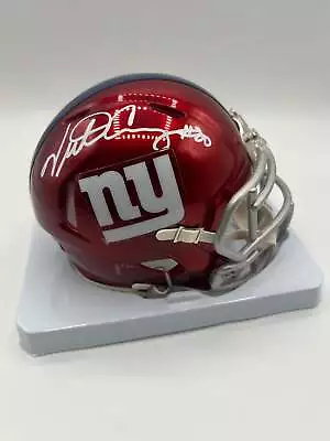 Victor Cruz Autographed NY Giants Flash Mini Helmet (Beckett) • $205.85