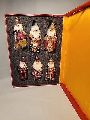 Vtg Memories Of Santa Fireman Fisherman Policeman Christmas Ornaments Lot Of 6 • $32.85