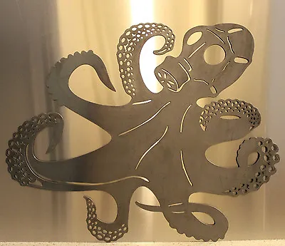 Steampunk Gasopus Octopus Metal Wall Art Hanging Home Decor Sculpture Gas Mask • $85