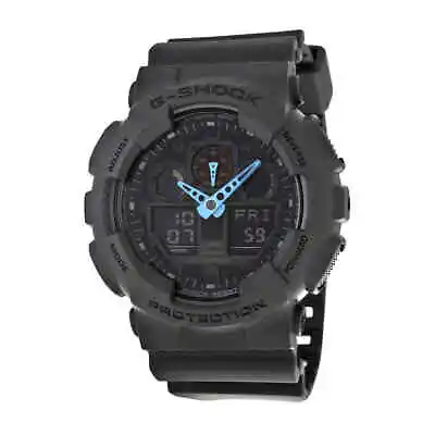 Casio G Shock Grey Digital Dial Resin Men's Watch GA100C-8ACR • $72.35