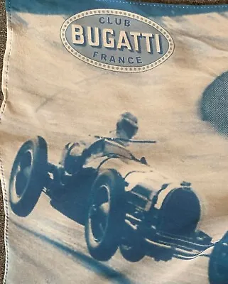 Bugatti Owners Club Of France - Automobile Scarf - Vintage Grand Prix Type 35B • $60