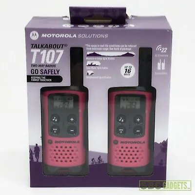 Motorola Solutions Talkabout T107 Two-Way Radio 2-pack - Read Descripition • $14.98