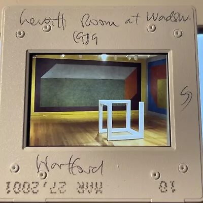 Sol Lewitt “Wadsworth Atheneum 1989” Minimalism 35mm Art Slide • $15.95