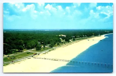 Postcard Mississippi Gulf Coast Aerial View US 90 Old Spanish Trail Area • $4.75