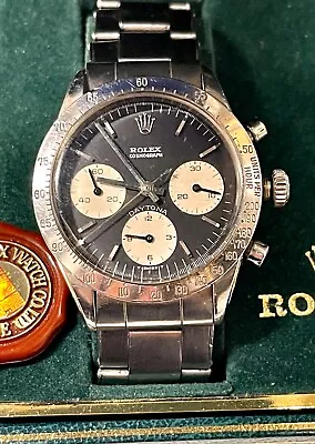 ROLEX Cosmograph Vintage Daytona C. 1969's Unique Men's Watch - $200K APR W COA! • $89000