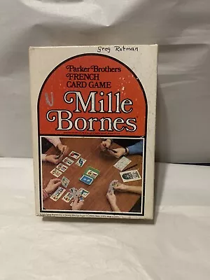 Parker Brothers Mille Bornes French Card Game 100% Complete Vintage • $9.99