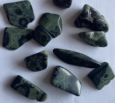 Kambaba Jasper Crystals Green And Black Large Pretty Mineral Reiki Tumble Stone • £3.90