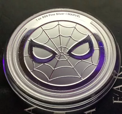 1 Oz .999 Silver Coin 2023 Niue 1 Oz Marvel Spider-Man Coin  Comes W/ Capsule • $41.95