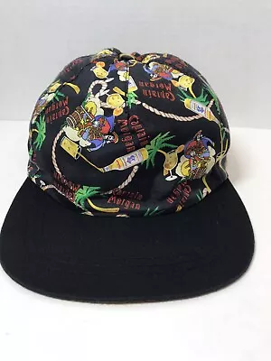 Vintage Captain Morgan Rum Cap Hat Snapback S/M Black Beer Alcohol  • $23.50