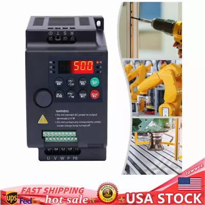 1500W Single Phase To 3Phase Variable Frequency Drive Converter Motor VFD New • $89.30