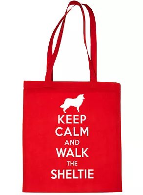 Keep Calm And Walk The Sheltie Dog Lover Bag For Life Shopping Tote Bag  • £6.95