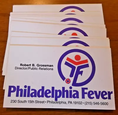 1978-82  PHILADELPHIA FEVER - Original Team Business Cards (14) - MISL - Defunct • $9.99