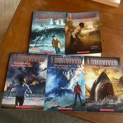 I Survived Lot Of 5 - Shark Mt St Helen Japanese Tsunami Gettysburg Book • $7.99