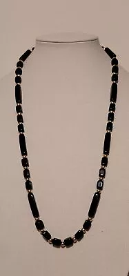 Vintage Trifari Black & Gold Bead Necklace • $25