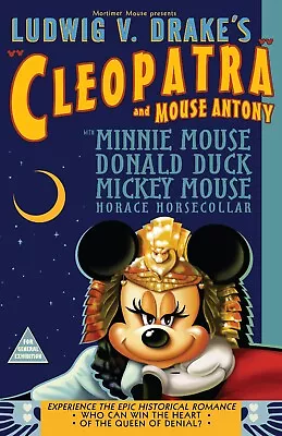 11x17 Poster Print Of Minnie Mouse As Cleopatra And Mouse Anthony With Ludwig V. • $25.99