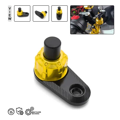 Motorcycle Parking Brake Lever Lock Fixing Switch Auxiliary Control Stop Gold • $14.59