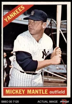 1966 O-Pee-Chee #50 Mickey Mantle Yankees HOF 6 - EX/MT B66O 00 7120 • $780