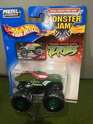 TMNT 1:64 Hot Wheels Monster Jam Truck New! 2002 Coll. Teenage Mutant Ninja Turt • $19.95