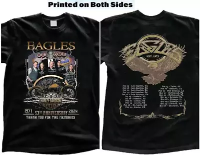 The Eagles Band 2024 Music T-Shirt Long Goodbye Tour DP237 • $7.89