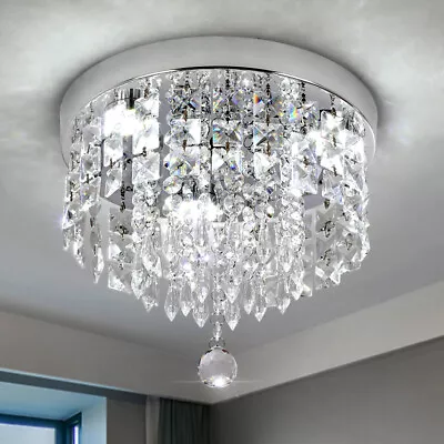 LED Crystal Ceiling Lights Mini Chandelier Lamp For Kitchen Bedroom Living Room • £31.99