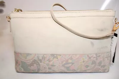 Sakroots By The Sak Crossbody Leather NEW Artist Circle Latte Floral 107414 $78 • $29.81