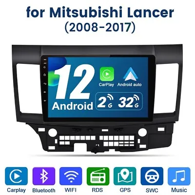 For Mitsubishi Lancer 2008-2017 Android 12 Car Stereo Radio GPS Apple Carplay • $109.90
