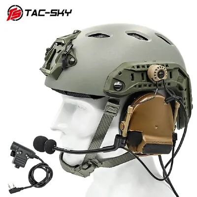 $140.99 • Buy TS TAC-SKY Comtac Iii Tactical Helmet ARC Track Stand Shooting C3 Headset