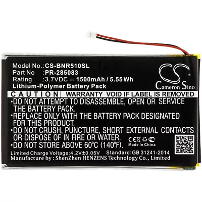 1500mAh Battery For Barnes & Noble BNRV510Nook Glowlight Plus 2015 PR-285083 • $17.09