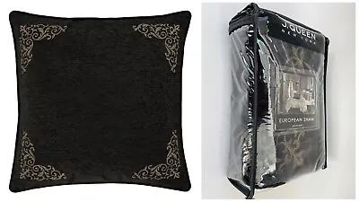 J. Queen Terra European Euro Pillow Sham In Black & Gold 26 X26  • $37.39