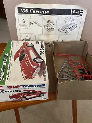 REVELL SNAP-TOGETHER '56 CORVETTE MODEL  1979 Box & Instructions - No Model • $9.99