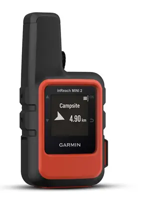 Garmin InReach Mini 2 Satellite Communicator GPS SOS Tracking Compact- Flame Red • £295