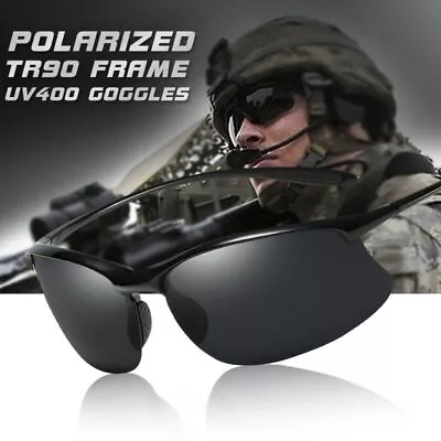 Polarized Sunglasses Anti-UV Shades Male Military Sunglasses Eyewear • £9.93