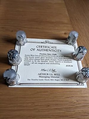 £60 • Buy Complete Set Of Jenny Blair Lustre Glass Thimbles