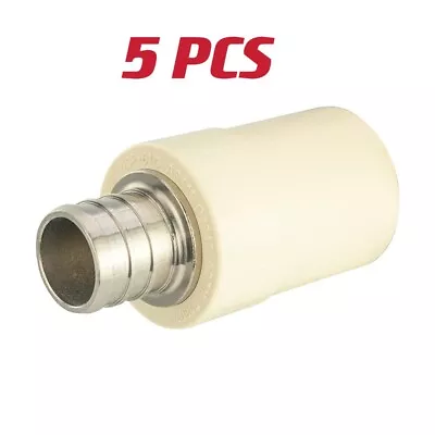 5 PCS EFIELD 3/4  PEX X 3/4  CPVC Transition Coupling Brass Barb Crimp Fittings • $17.99