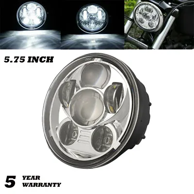 5.75  5-3/4  LED Headlight Chrome For Honda VTX1300 VTX1800 Shadow ACE 750 110 • $38.98