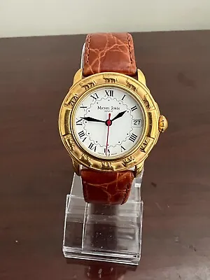 Michel Jordi Ethno 1998 CuvÉe Gold Palted Swiss Watch • $124.95