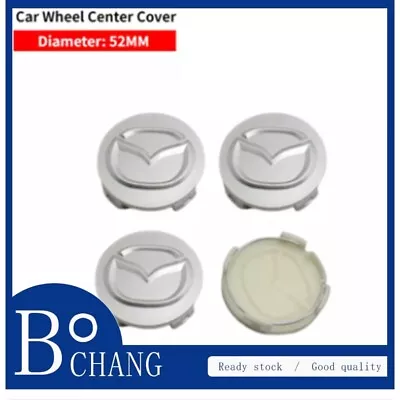 4PCS 52MM Car Wheel Center Rim Cover Badge Cover Emblem Sticker For MAZDA 2 • $16.75