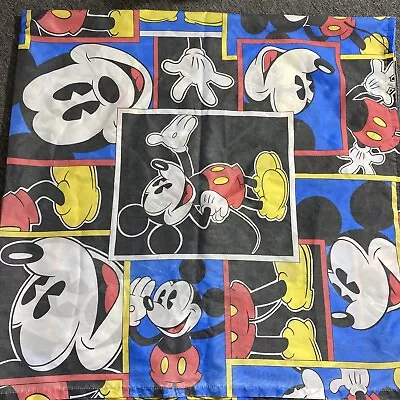 Disney Store 1990s Vintage Mickey Mouse Collage Shower Curtain PopArt Design USA • $9