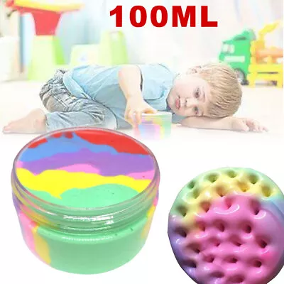 Rainbow Cotton Fairy Slime Stress Relief Kids Toy Cloud Fluffy Ice Cream Mud • $9.25