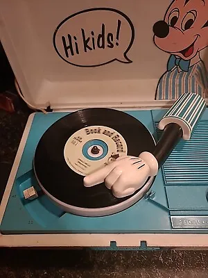 Vintage General Electric Walt Disney Mickey Mouse Record Player Tested And Works • $89.99