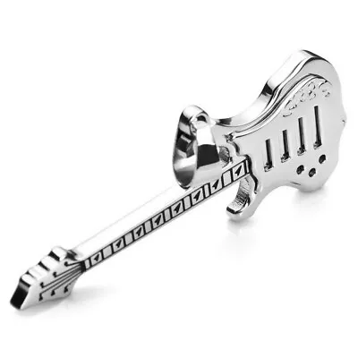Guitar Necklace Punk Rock Music Enthusiast Pendant Musical Instrument Jewelry • $9.99