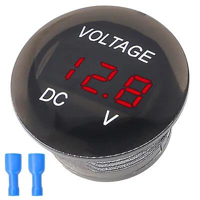 LED Voltage Meter Gauge Voltmeter Digital Display 12V Socket Car Boat Motorcycle • $7.39