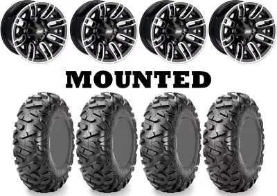 Kit 4 Maxxis Bighorn Radial Tires 25x8-12/25x10-12 On Moose 112X Black VIK • $1287.21